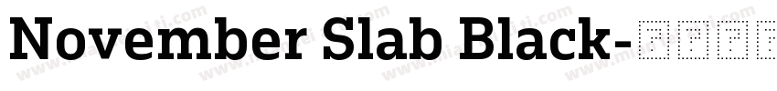 November Slab Black字体转换